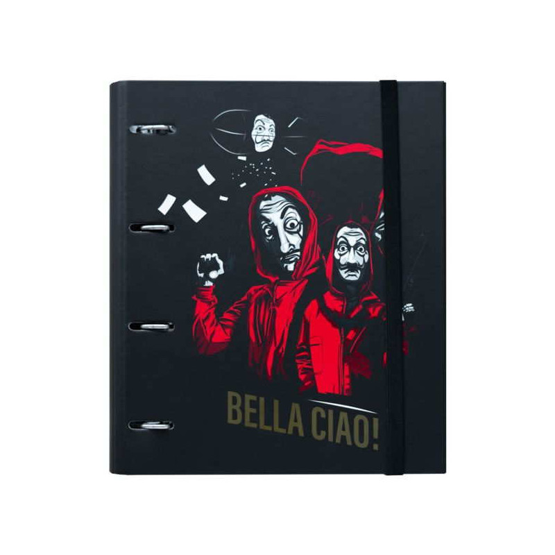 Imagen carpeta 4 anillas la casa de papel premium