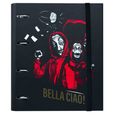 Imagen carpeta 4 anillas la casa de papel premium