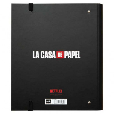 imagen 1 de carpeta 4 anillas la casa de papel premium