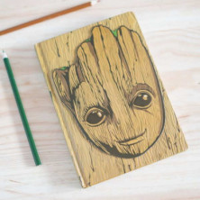 imagen 4 de cuaderno a5 marvel gotg groot