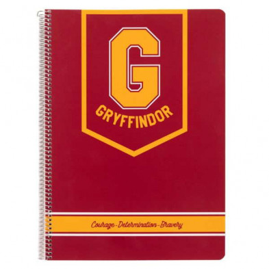 Imagen cuaderno a5 harry potter gryffindor