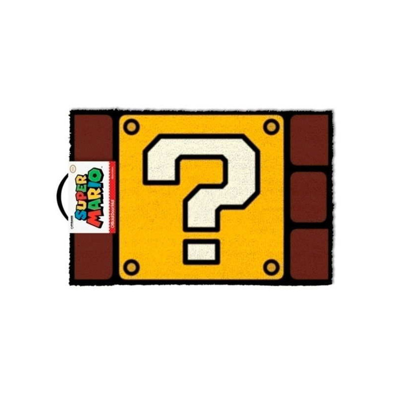 Imagen felpudo super mario question mark block