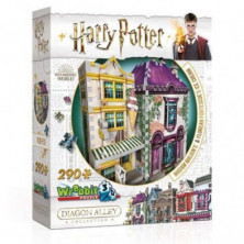 imagen 1 de puzzle 3d tienda madame malkins harry potter