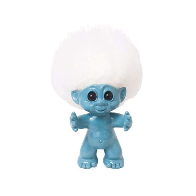 Imagen figura azul con pelo blanco trolls