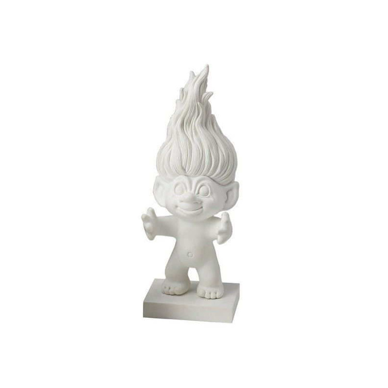 Imagen figura troll blanco para pintar con acuarelas