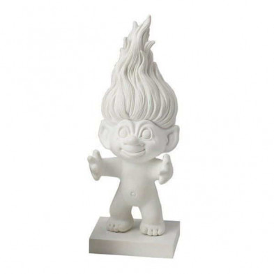 Imagen figura troll blanco para pintar con acuarelas