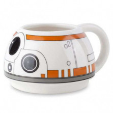 imagen 1 de taza star wars bb-8 3d