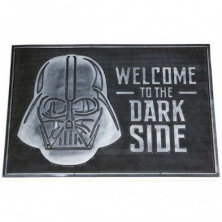 Imagen felpudo caucho star wars welcome to dark side