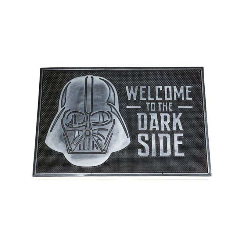 Imagen felpudo caucho star wars welcome to dark side