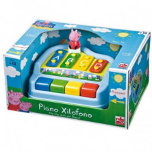 imagen 1 de xilófono 4 teclas peppa pig con figura