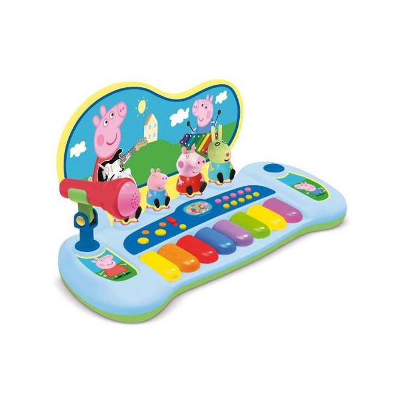 Imagen teclado peppa pig con micro y personajes