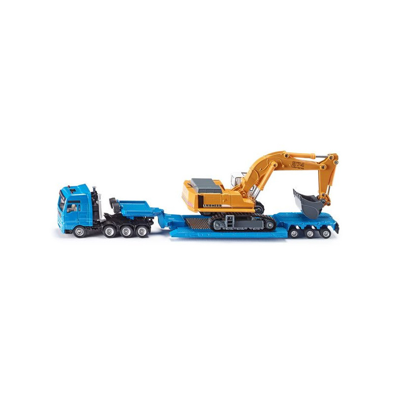 Imagen camión con remolque para pala excavadora 1/87 Imagen camión con remolque para pala excavadora 1/87