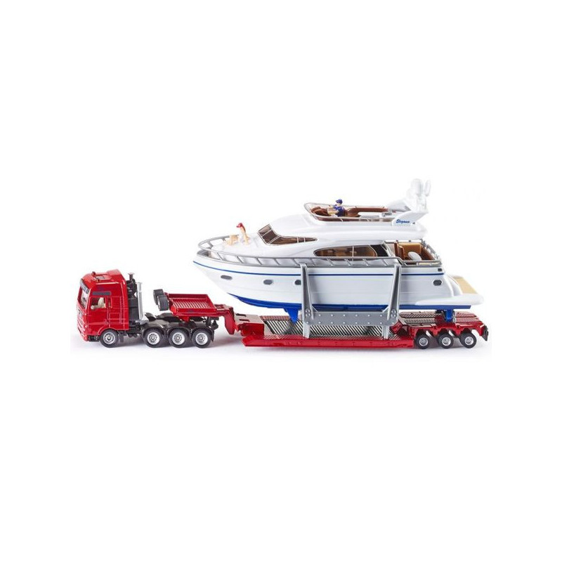 Imagen camión de transporte con remlque para yate 1/87
