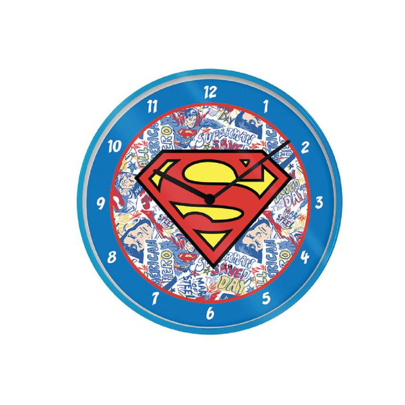 Imagen reloj de pared superman diametro 25cm