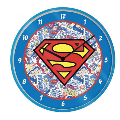 Imagen reloj de pared superman diametro 25cm