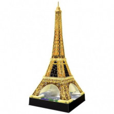 Imagen puzle 3d torre eiffel con luz 216 piezas