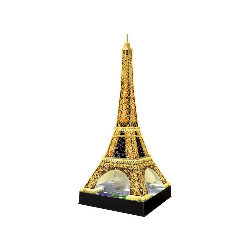 Imagen puzle 3d torre eiffel con luz 216 piezas Imagen puzle 3d torre eiffel con luz 216 piezas