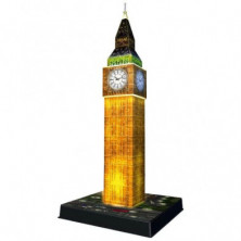 Imagen puzle 3d big ben con luz 216 piezas