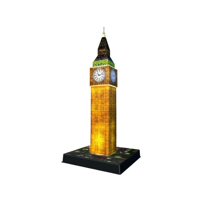 Imagen puzle 3d big ben con luz 216 piezas Imagen puzle 3d big ben con luz 216 piezas