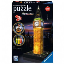 imagen 1 de puzle 3d big ben con luz 216 piezas