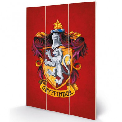 Imagen marco de madera harry potter gryffindor