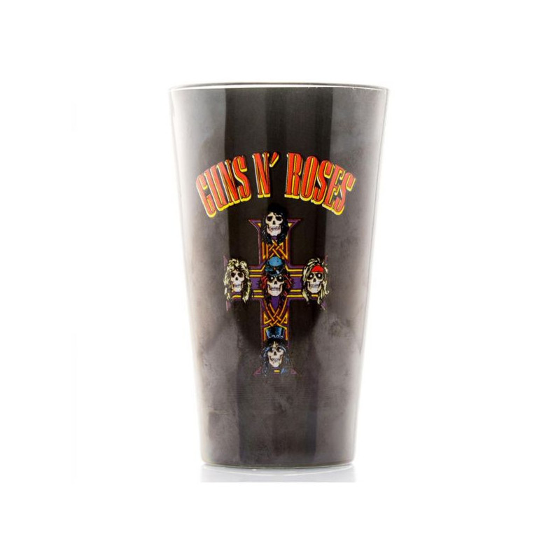 Imagen vaso grande de cristal guns n roses 500ml