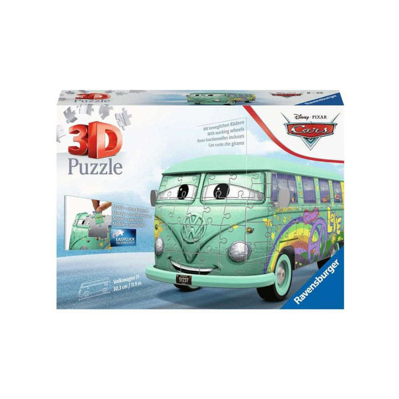 Imagen puzle 3d cars fillmore volkswagen t1 184 piezas