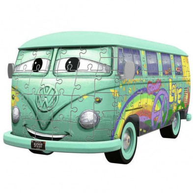 imagen 1 de puzle 3d cars fillmore volkswagen t1 184 piezas