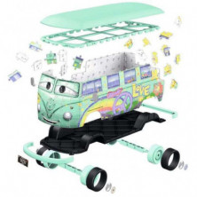 imagen 2 de puzle 3d cars fillmore volkswagen t1 184 piezas