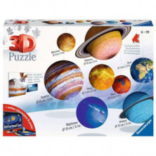 Imagen puzle 3d el sistema planetario 540 piezas