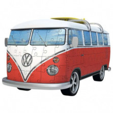 imagen 1 de puzle 3d furgoneta volkswagen t1 162 piezas