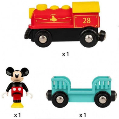 imagen 3 de tren a pilas mickey mouse