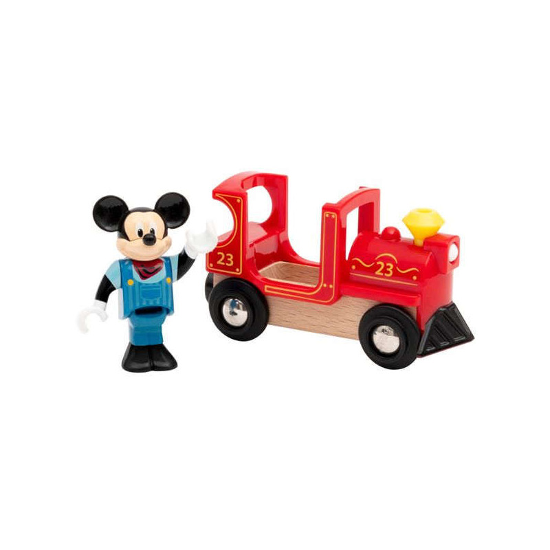 Imagen mickey mouse y locomotora brio