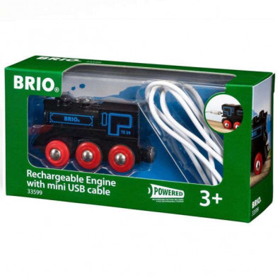 imagen 1 de locomotora recargable por cable usb brio