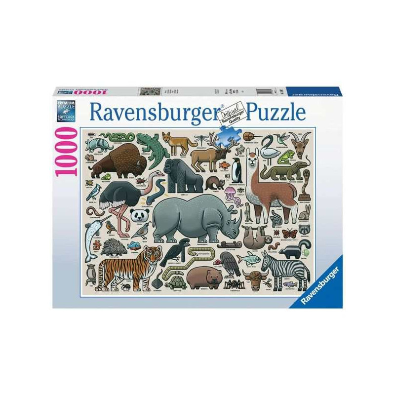 Imagen puzzle ravensburger animales salvajes 1000 piezas Imagen puzzle ravensburger animales salvajes 1000 piezas