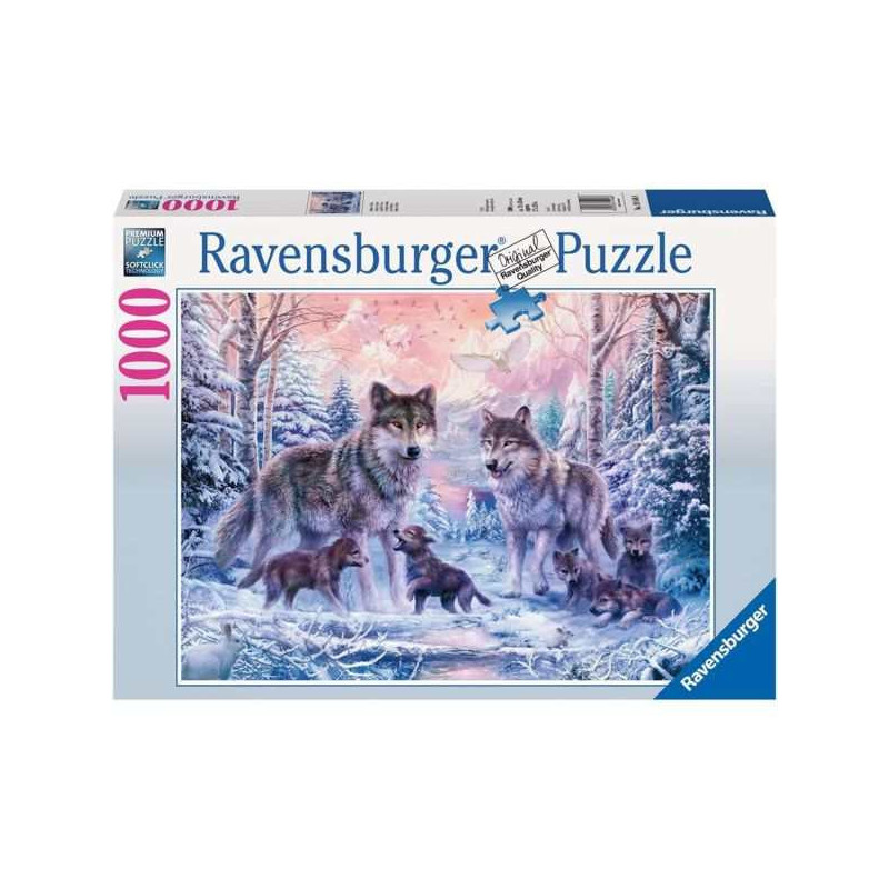 Imagen puzzle ravensburger lobos 1000 piezas