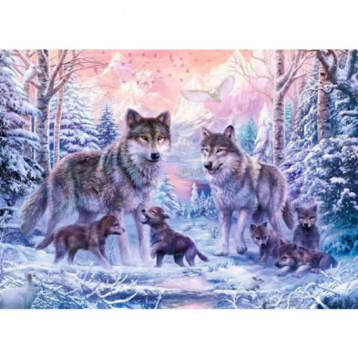 imagen 1 de puzzle ravensburger lobos 1000 piezas