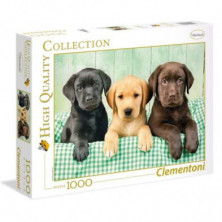 Imagen puzzle clementoni tres labradores 1000 piezas