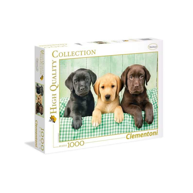 Imagen puzzle clementoni tres labradores 1000 piezas