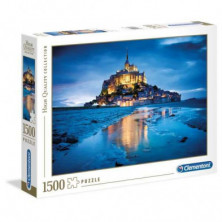 Imagen puzzle clementoni le mont saint michel 1500 piezas