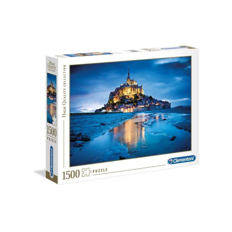 Imagen puzzle clementoni le mont saint michel 1500 piezas