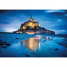 imagen 1 de puzzle clementoni le mont saint michel 1500 piezas