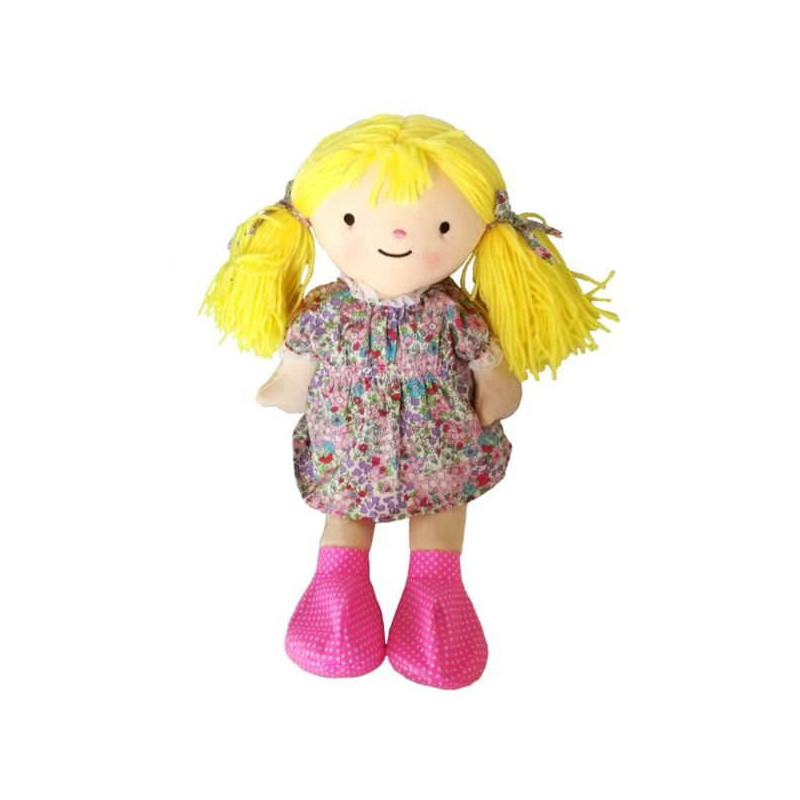 Imagen peluche térmico muñeca rubia microondas y nevera