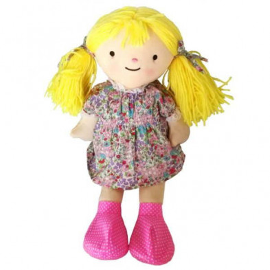 Imagen peluche térmico muñeca rubia microondas y nevera