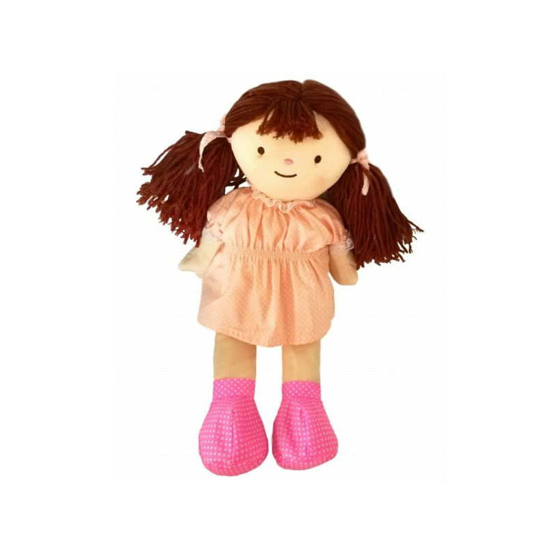 Imagen peluche térmico muñeca castaña microondas y nevera