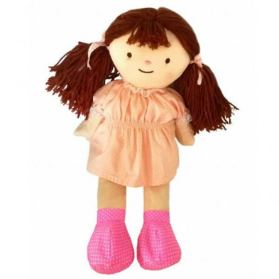 Imagen peluche térmico muñeca castaña microondas y nevera