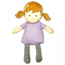 Imagen peluche térmico muñeca castaña microondas y nevera