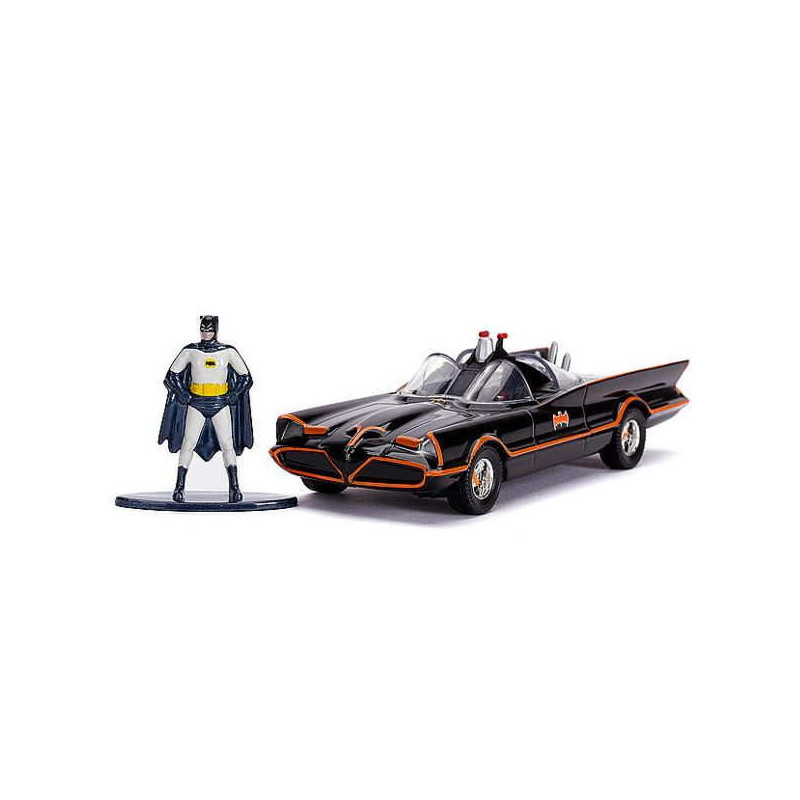 Imagen batmóvil años 60 y figura batman 1/32