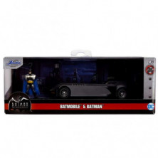 imagen 5 de batmóvil the animated series y figura batman 1/32