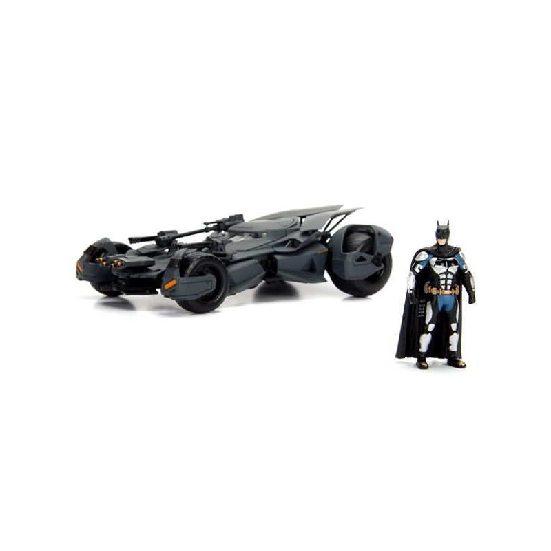 Imagen batmóvil justice league y figura batman 1/24